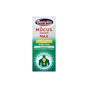 Benylin Mucus Cough Max Honey and Lemon Flavour 100mg5ml Syrup
