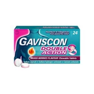 Gaviscon Double Action Tablets 24 mixed berries