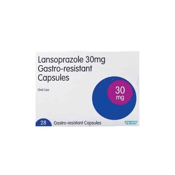 Lansoprazole 30mg X 28 Capsules