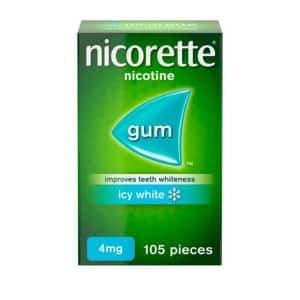 Nicorette 4mg Gum - Icy White