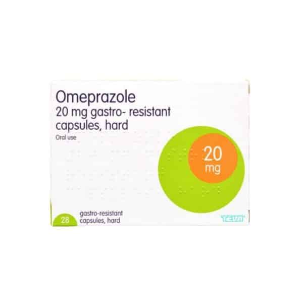 Omeprazole 20mg X 28 Capsules