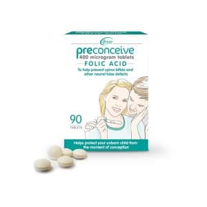Preconceive 400 mcg Tablets Folic Acid