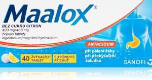 Maalox Chewable Tablets 400mg/400mg-Lemon.