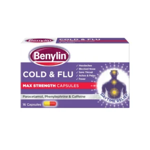 Benylin Cold Flu Max Strength Capsules-16s