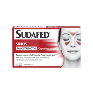 Sudafed Sinus Max Strength (16 Capsules)