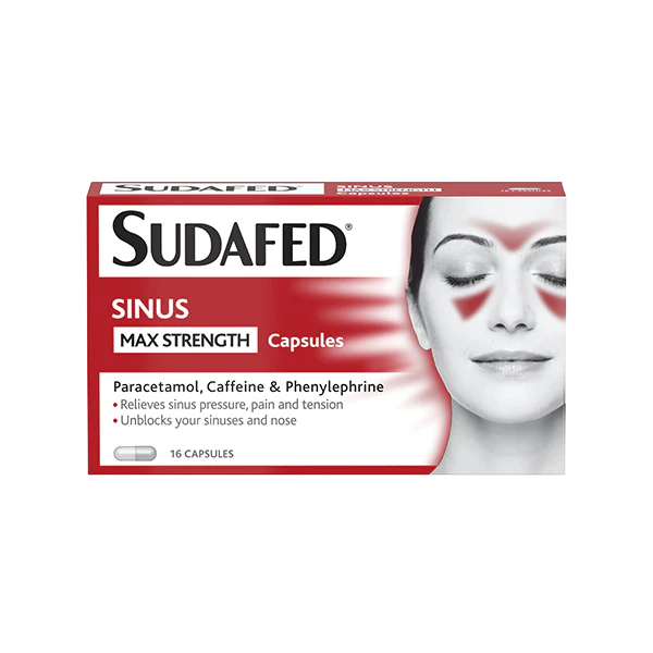 Sudafed Sinus Max Strength (16 Capsules)
