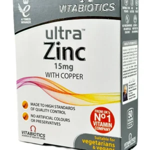 ULTRA ZINC 15 Mg WITH COPPER 60 TABLETS