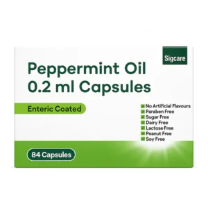 Pepperminn Peppermint Oil-0.2ml-84 Enteric Coated Capsules-Relieves IBS Symptoms