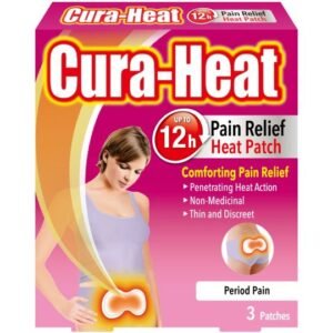 Cura Heat Period Pain Relief 3 Patches