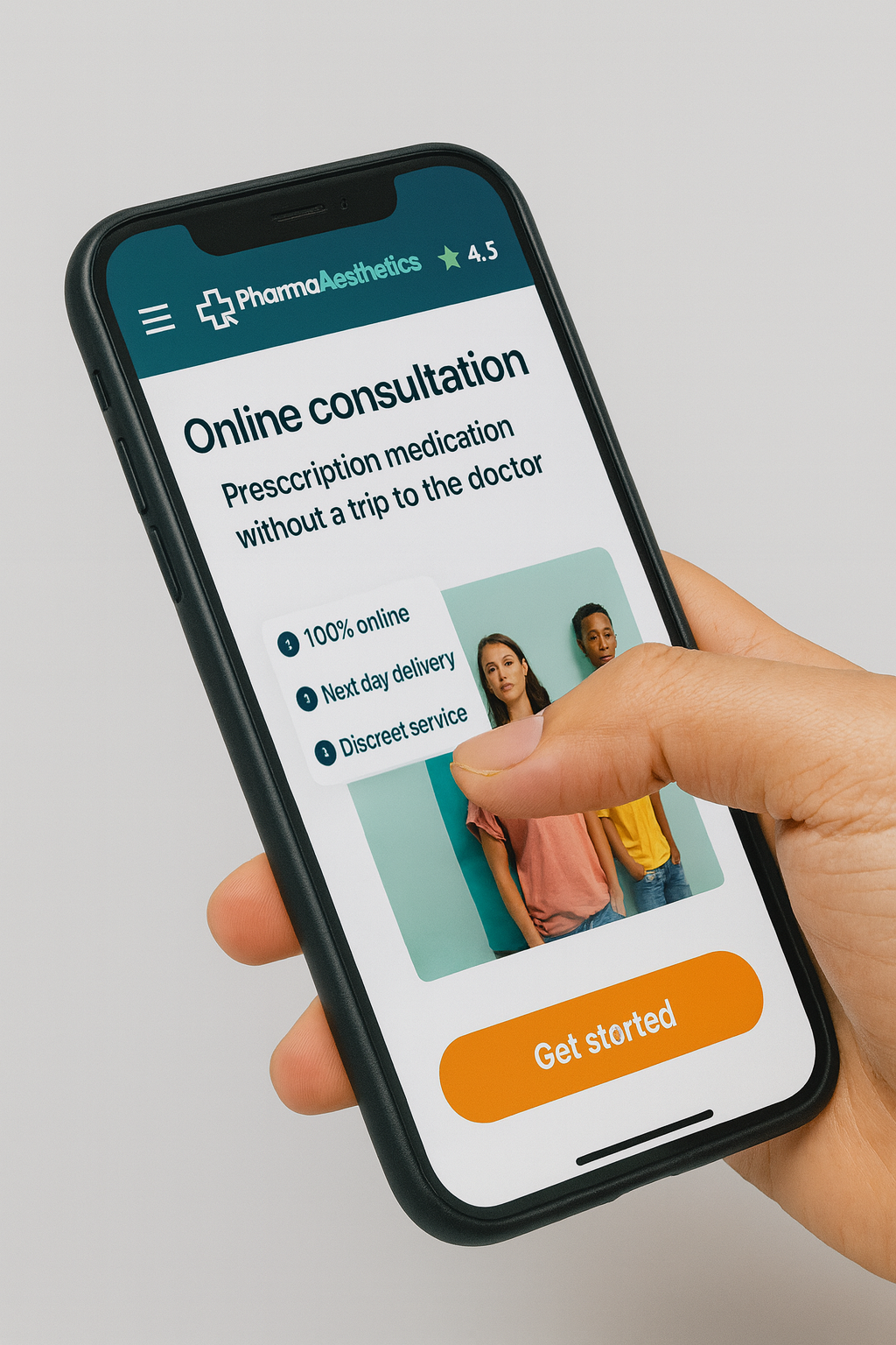 Online consultation on phone