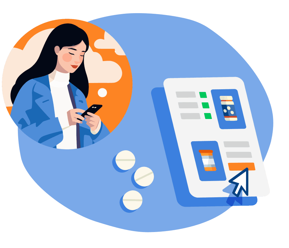 Online consultation illustration