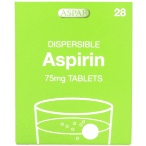 Aspirin 75mg Dispersible - 100 Tablets