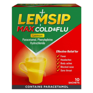 Lemsip Max Cold & Flu Lemon Sachets-5s