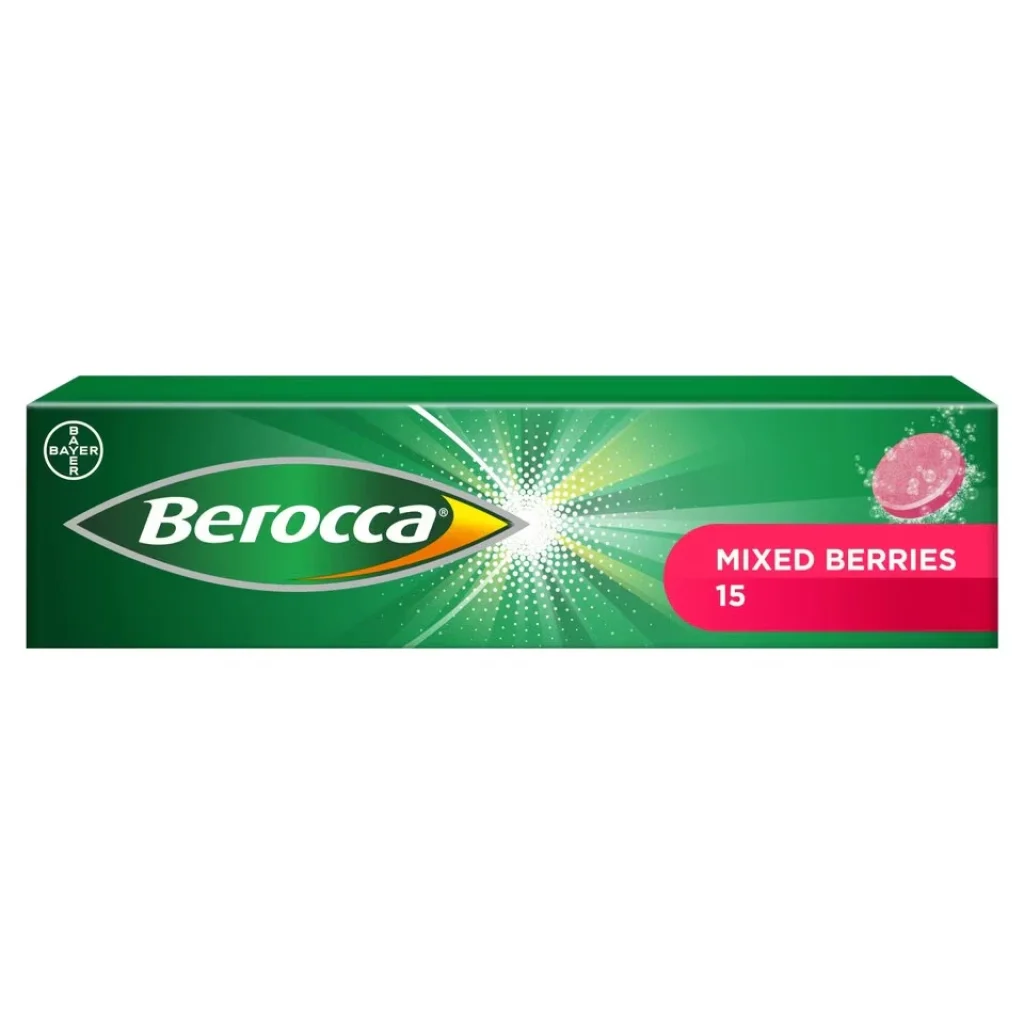 Berocca Mixed Berries Effervescent Vitamin Energy (15 Tablets)
