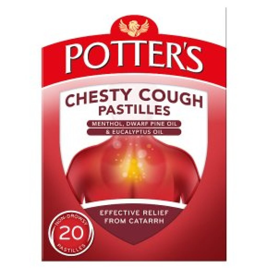 Potters Chesty Cough & Catarrh – 20 Pastilles
