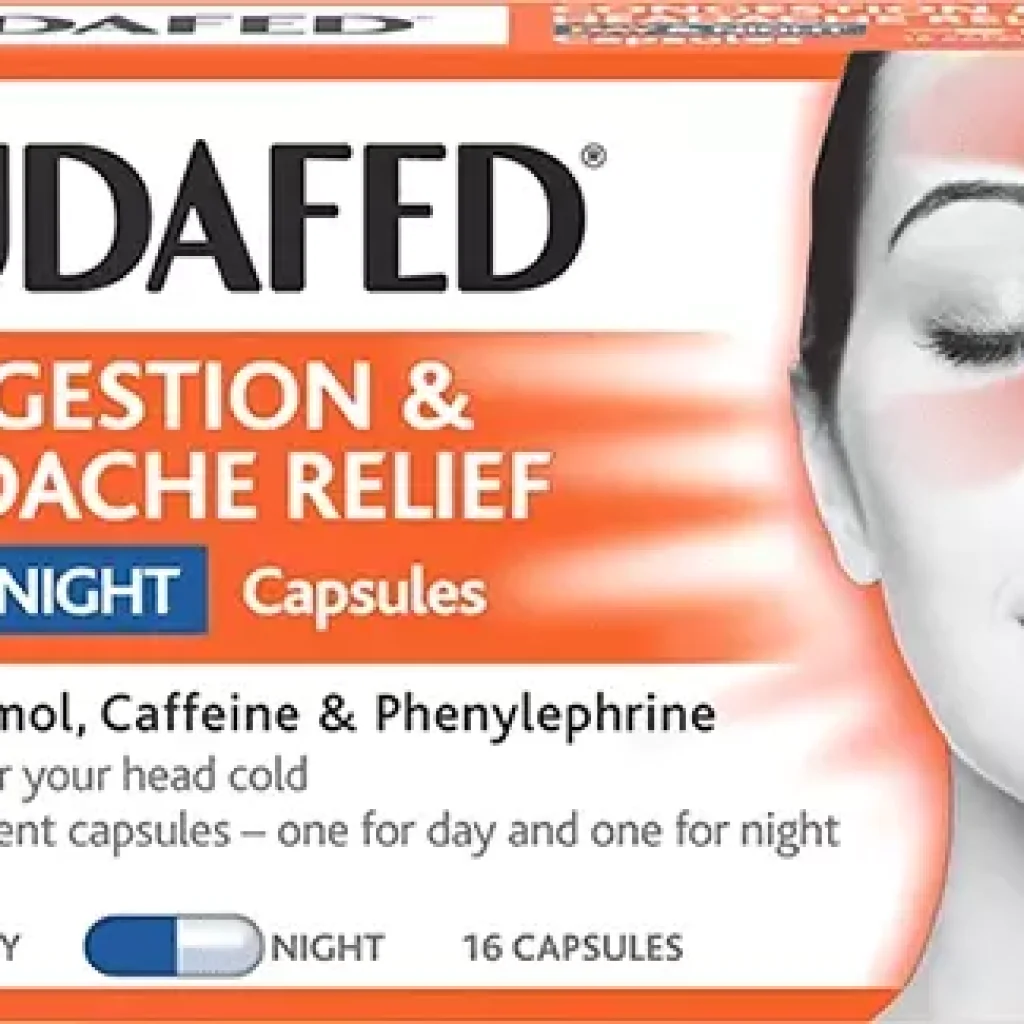 Sudafed Congestion Headache Relief Day & Night (16 Capsules)
