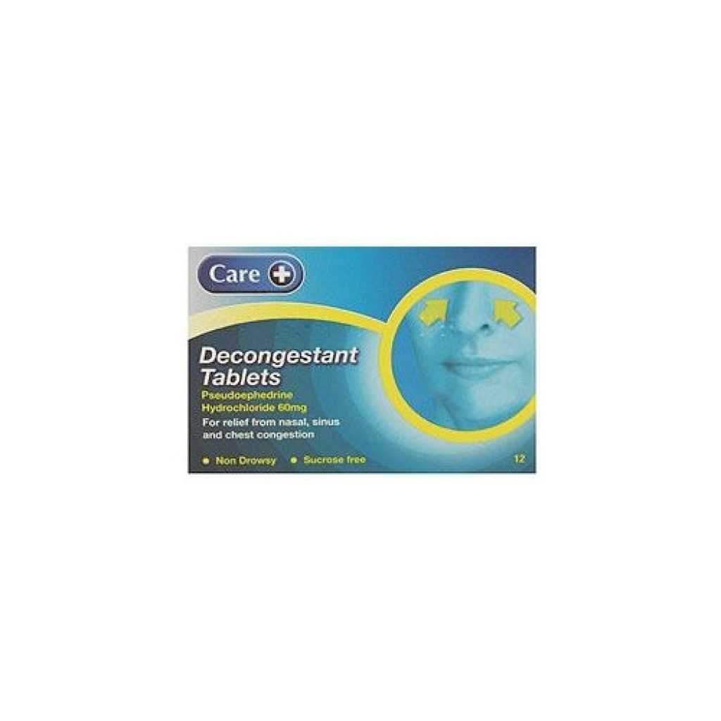 care decongestant 12s