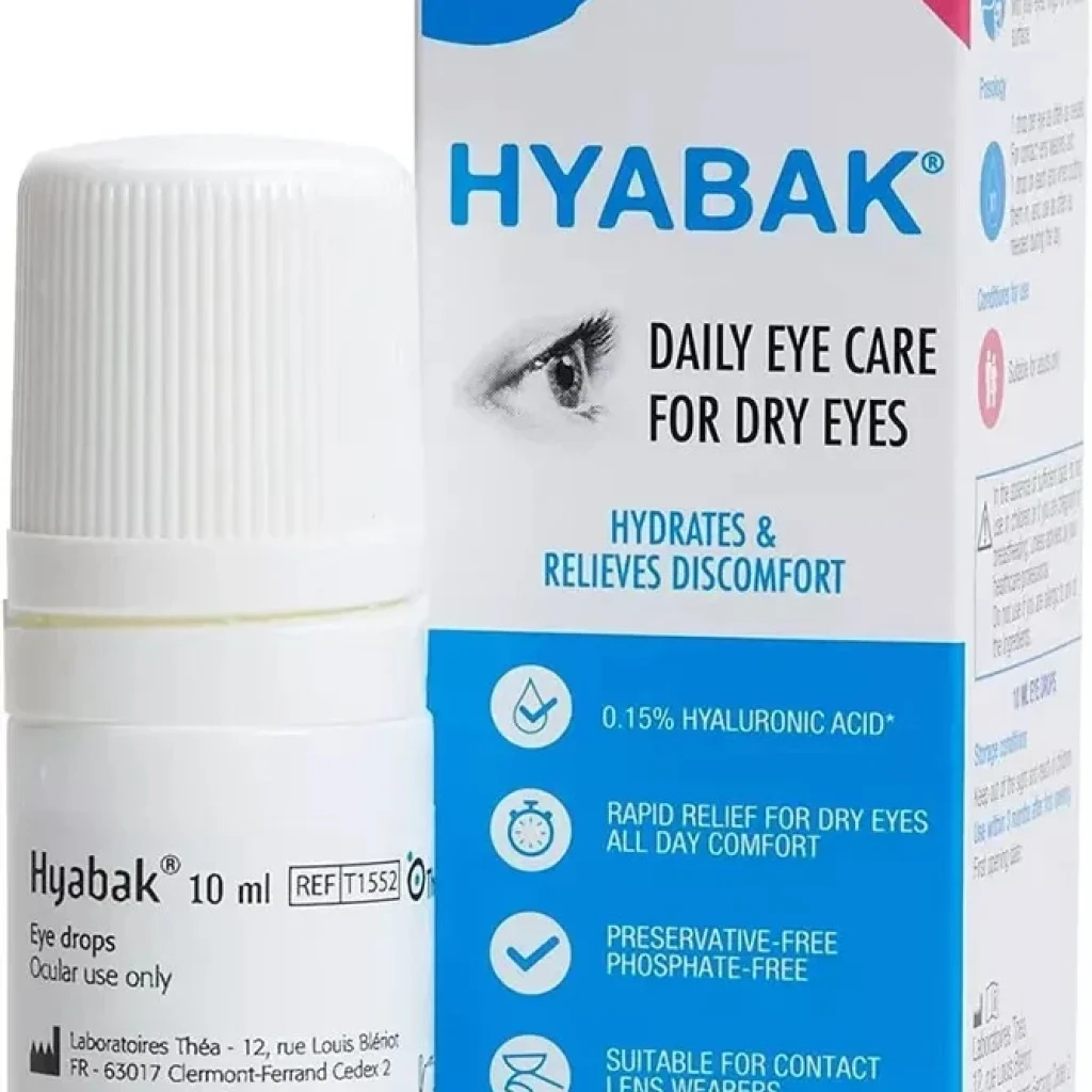 Hyabak Ocular Lubricant 10ml Bottle 0.15% For Dry Eyes